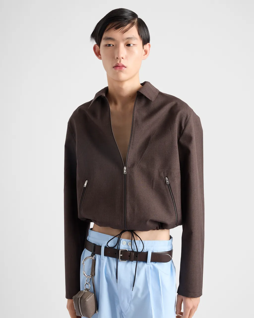 Mohair And Silk Blouson Jacket