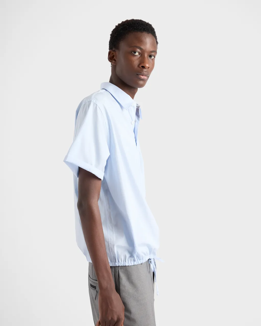 Short-Sleeved Cotton Shirt