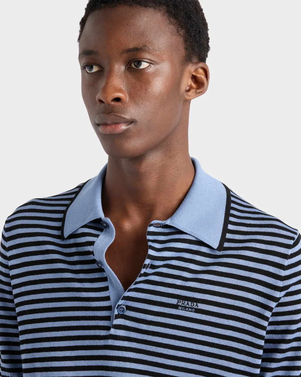 Striped Cotton Polo Shirt