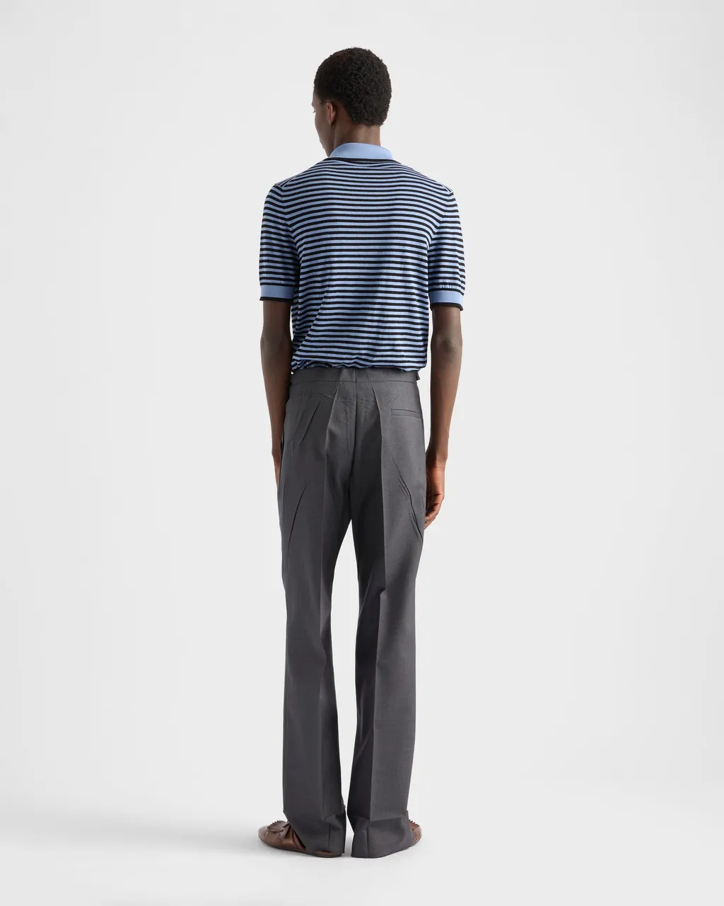 Striped Cotton Polo Shirt