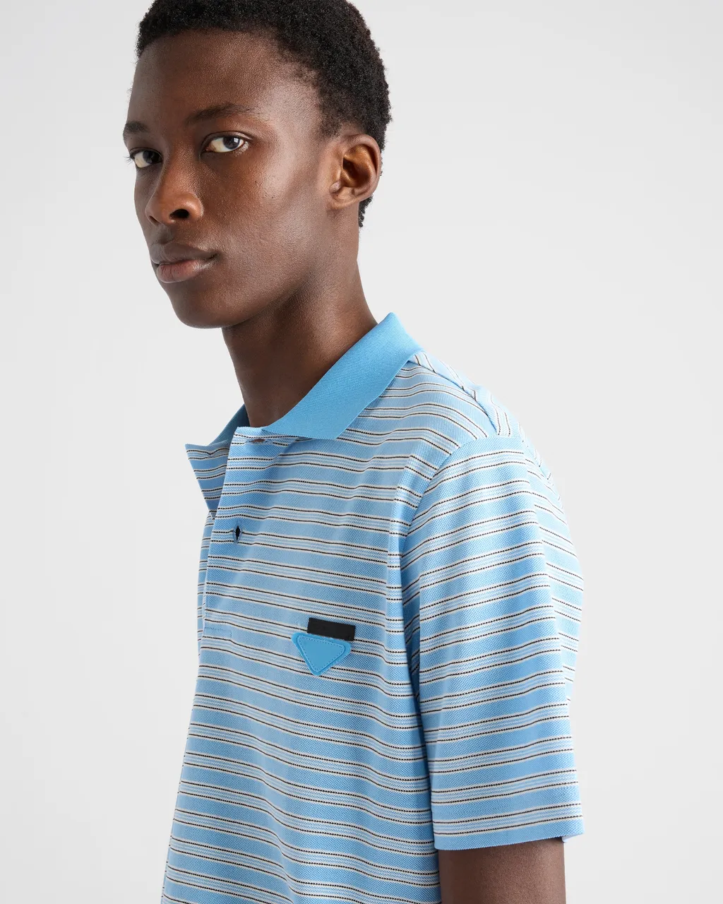 Striped Cotton Polo Shirt