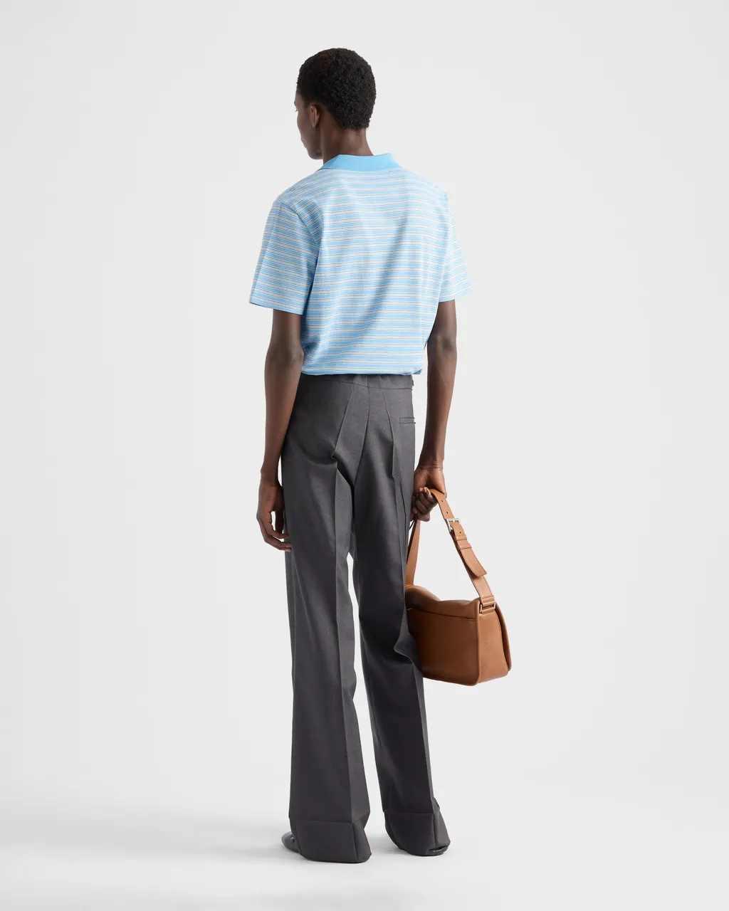 Striped Cotton Polo Shirt