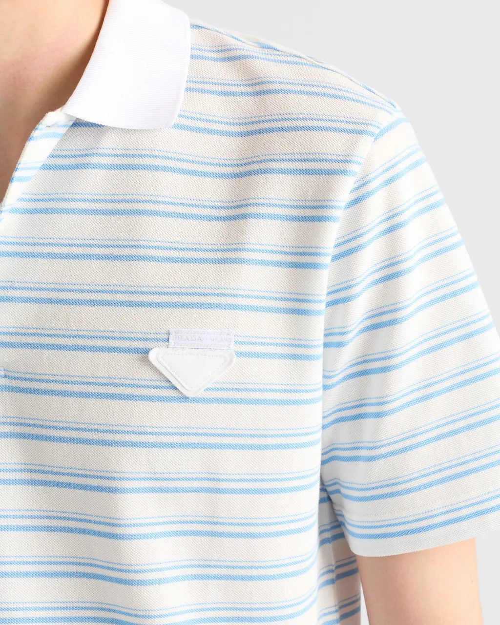 Striped Cotton Polo Shirt