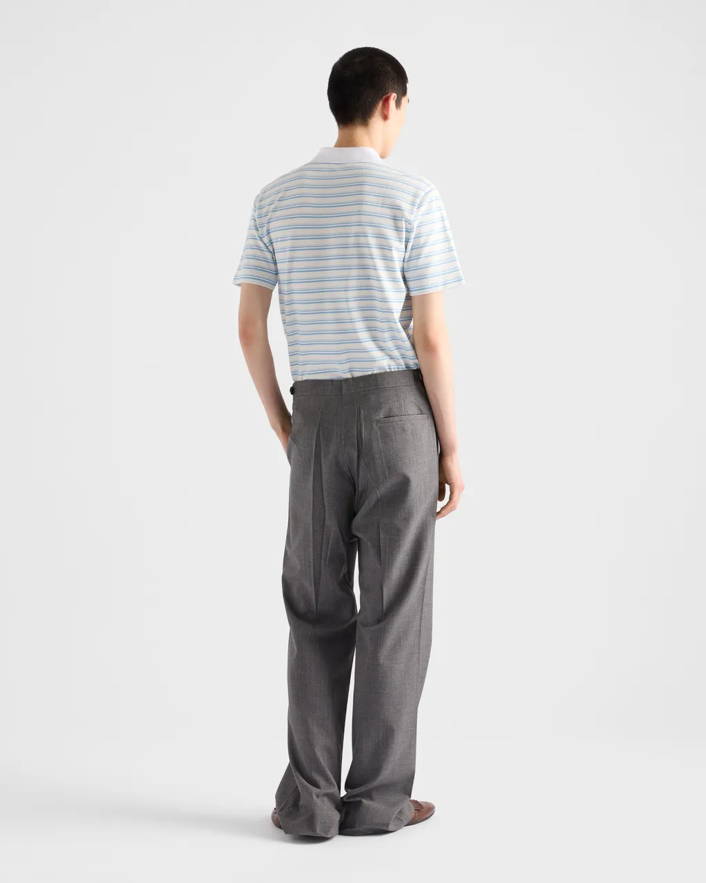 Striped Cotton Polo Shirt