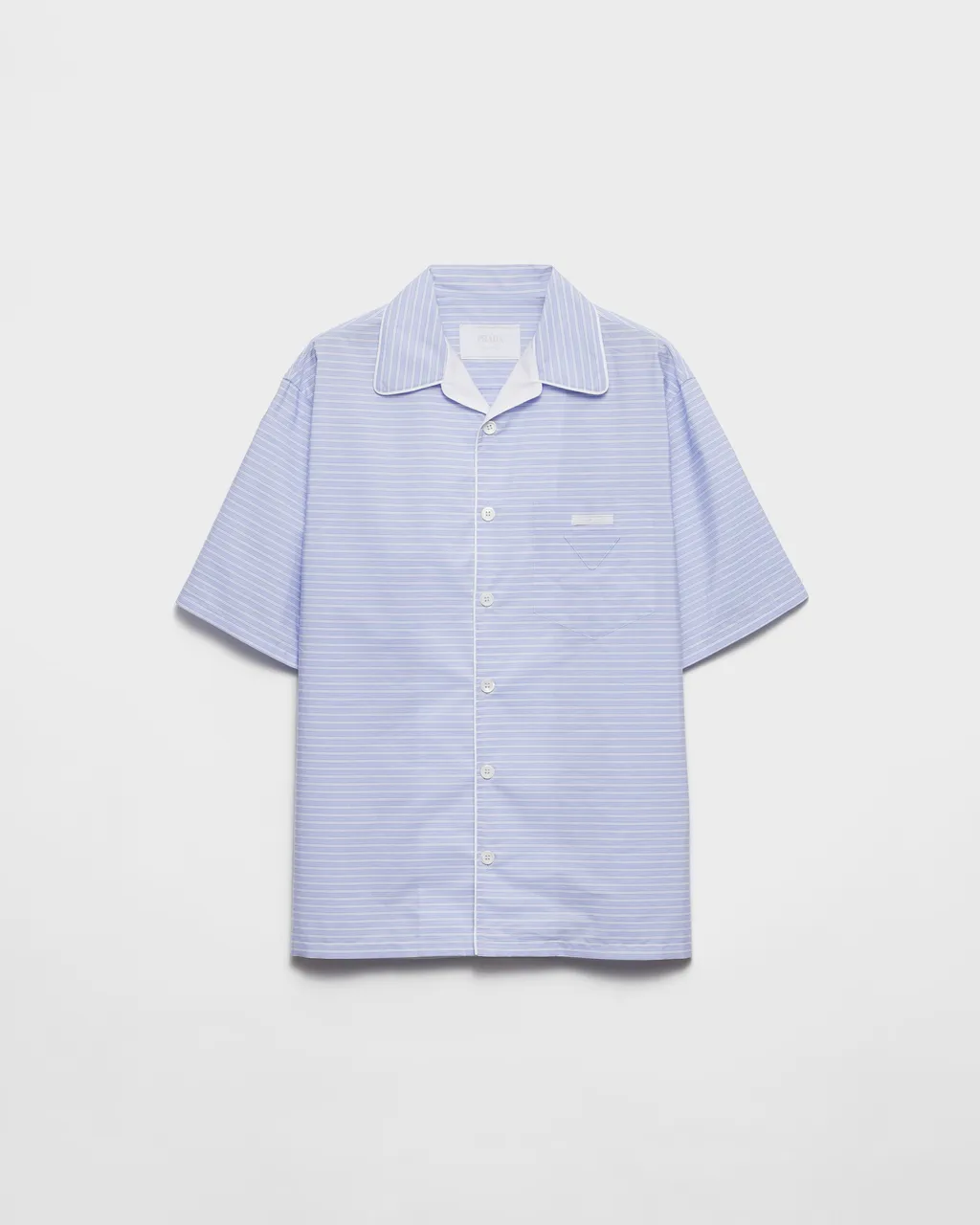 Striped Cotton Bowling Shirt