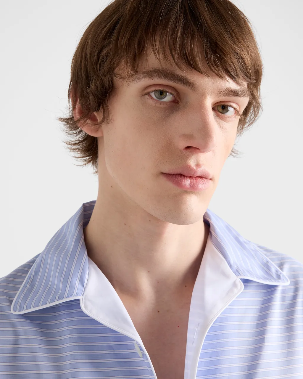 Striped Cotton Bowling Shirt