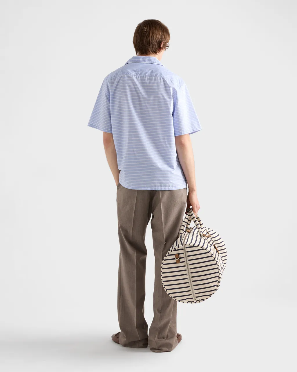 Striped Cotton Bowling Shirt