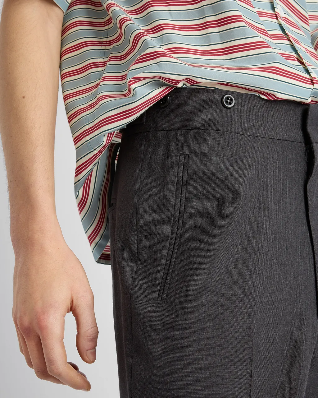 Tailored Mohair And Silk Pants