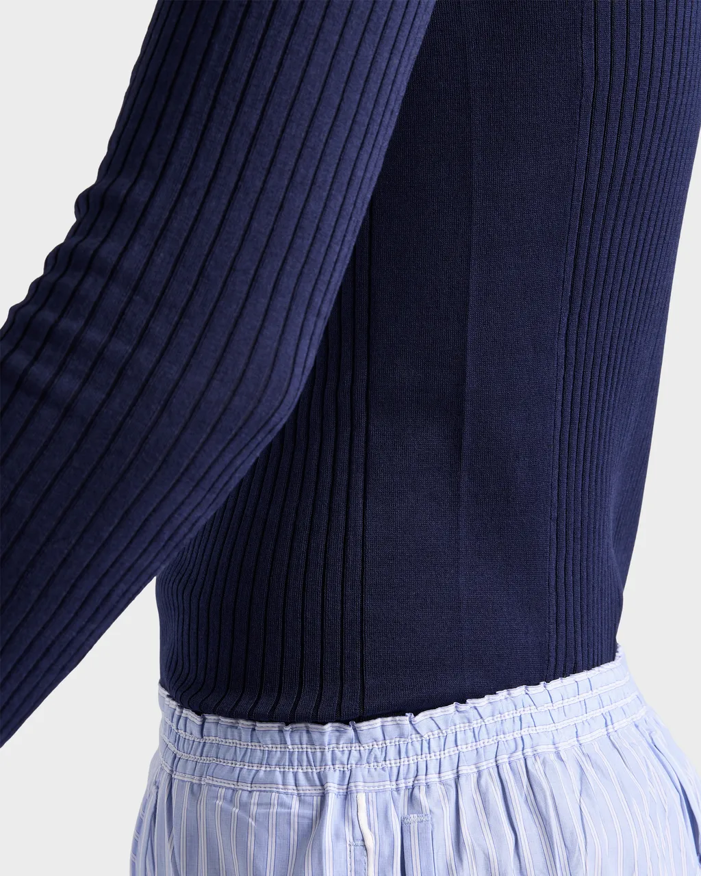 Ribbed Cotton Crew-Neck Sweater
