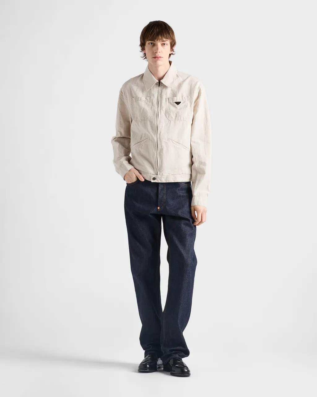 Chambray Blouson Jacket