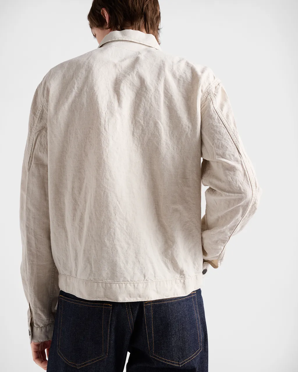 Chambray Blouson Jacket
