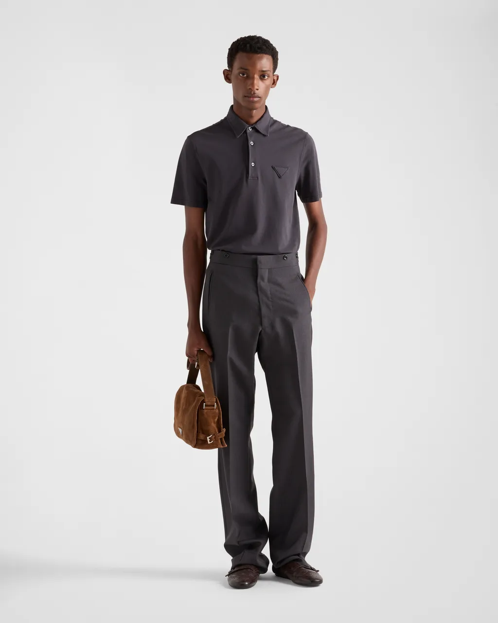 Short-Sleeved Piqué Polo Shirt