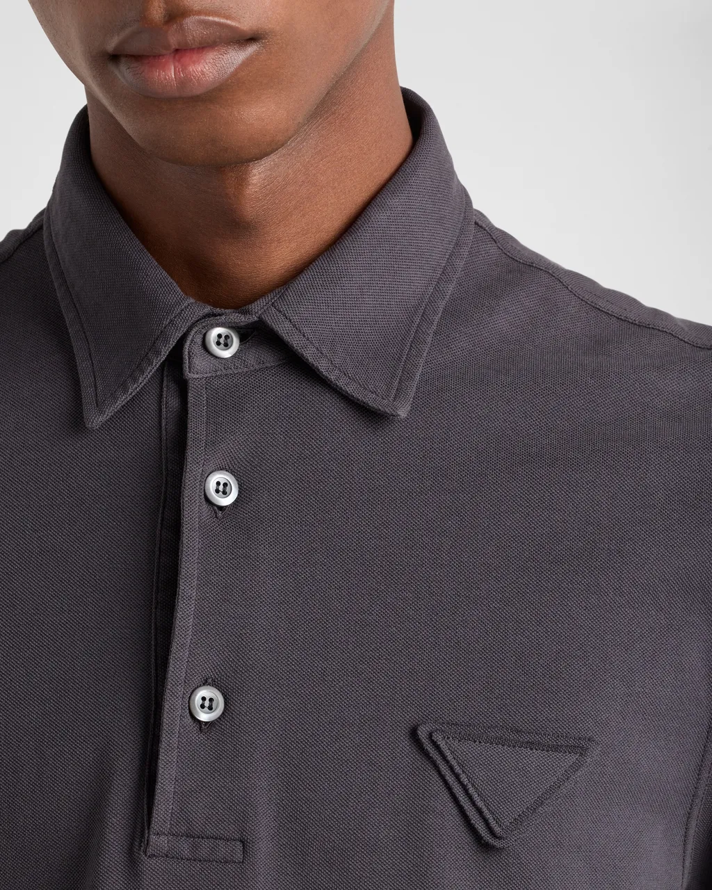 Short-Sleeved Piqué Polo Shirt