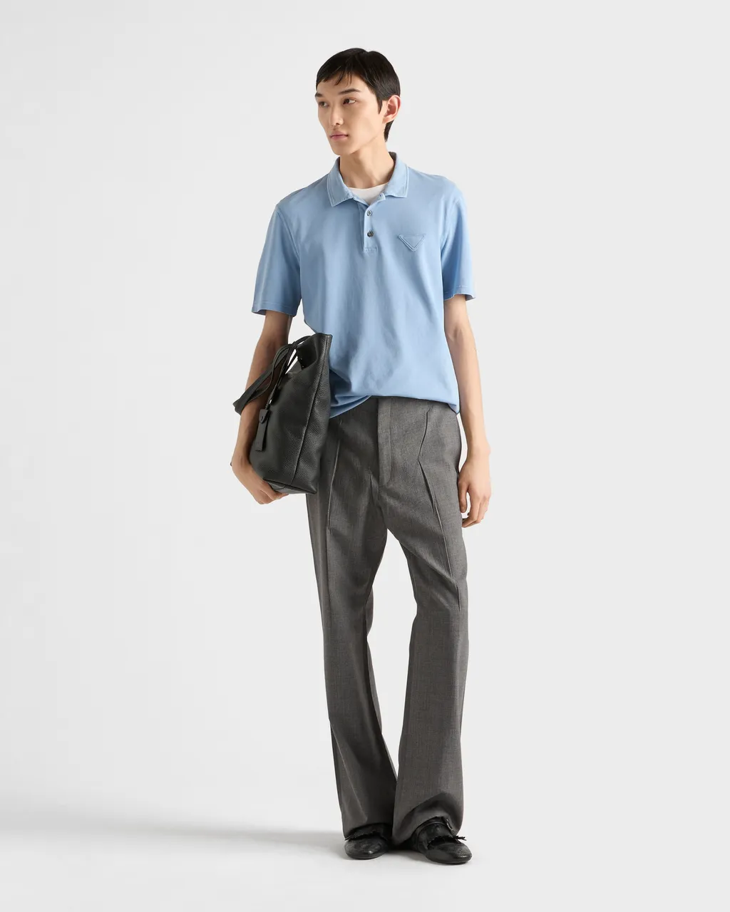 Short-Sleeved Piqué Polo Shirt