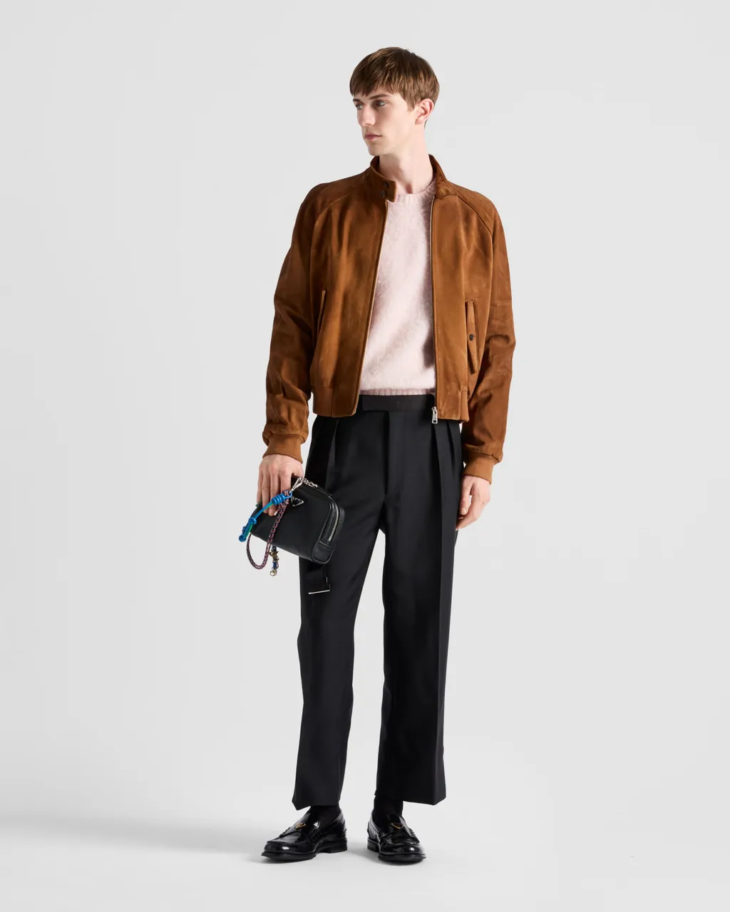 Suede Bomber Jacket