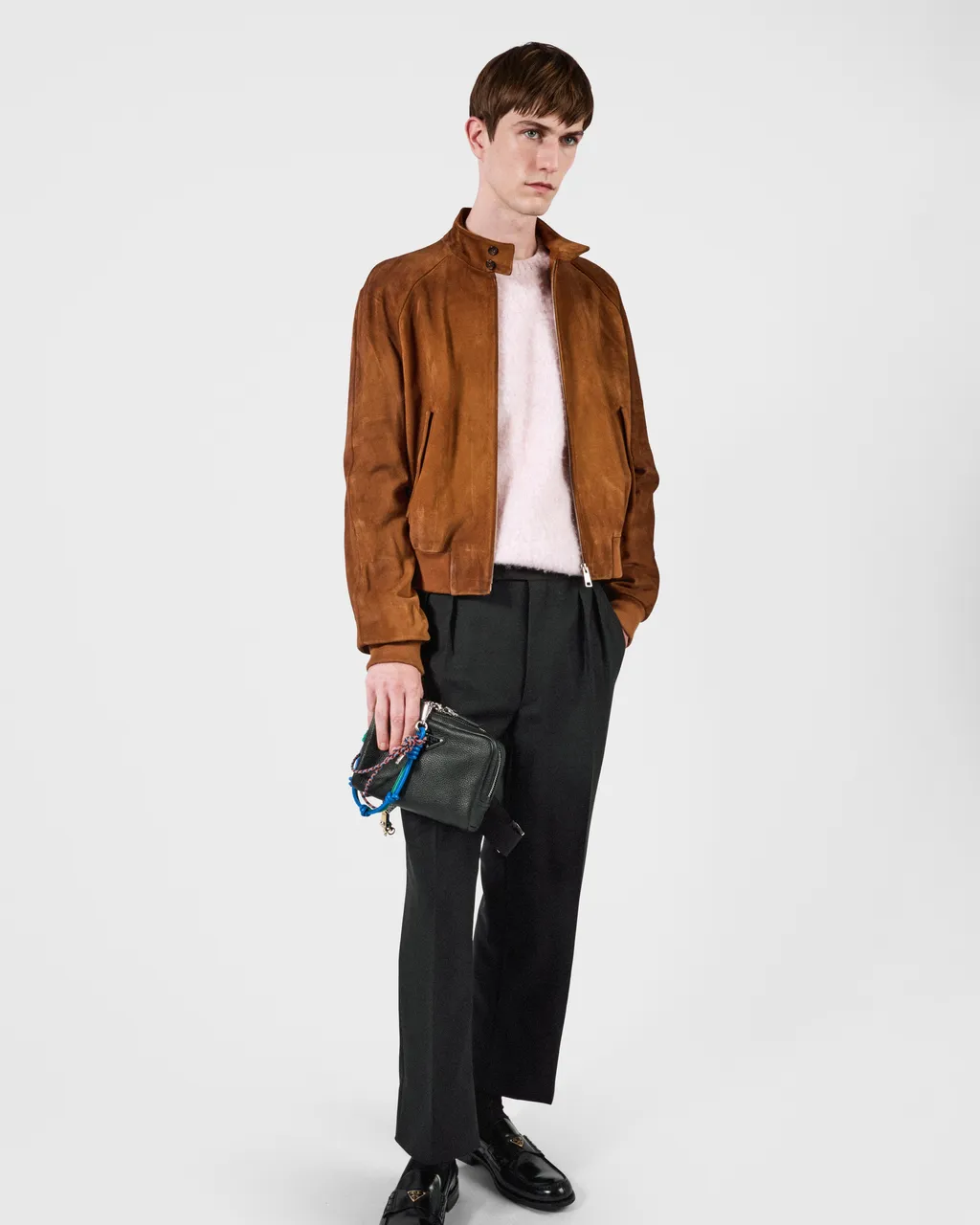 Suede Bomber Jacket