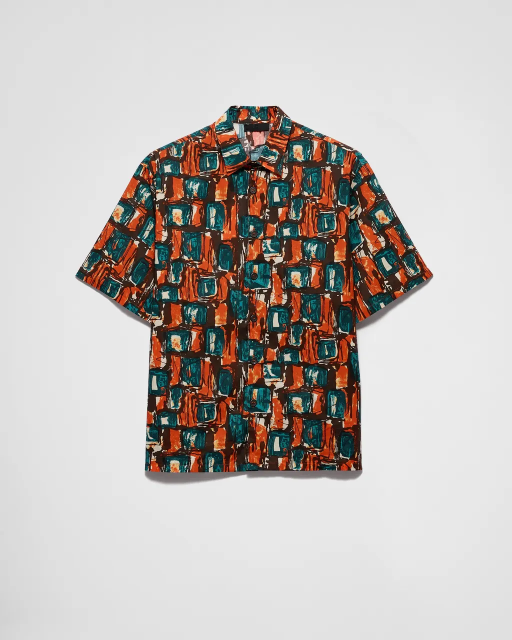 Short-Sleeved Cotton Shirt