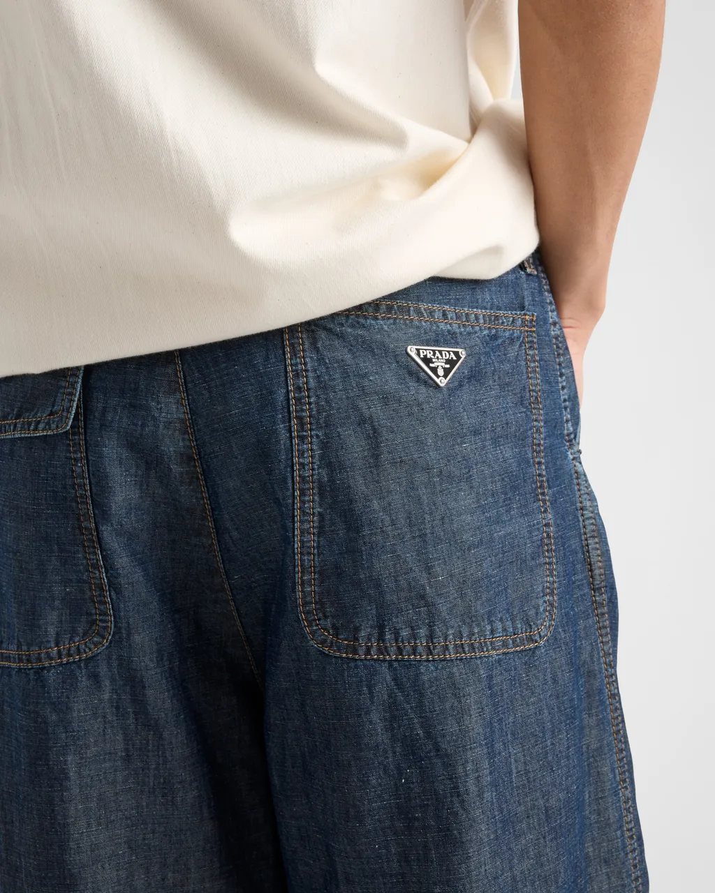 Chambray Pants