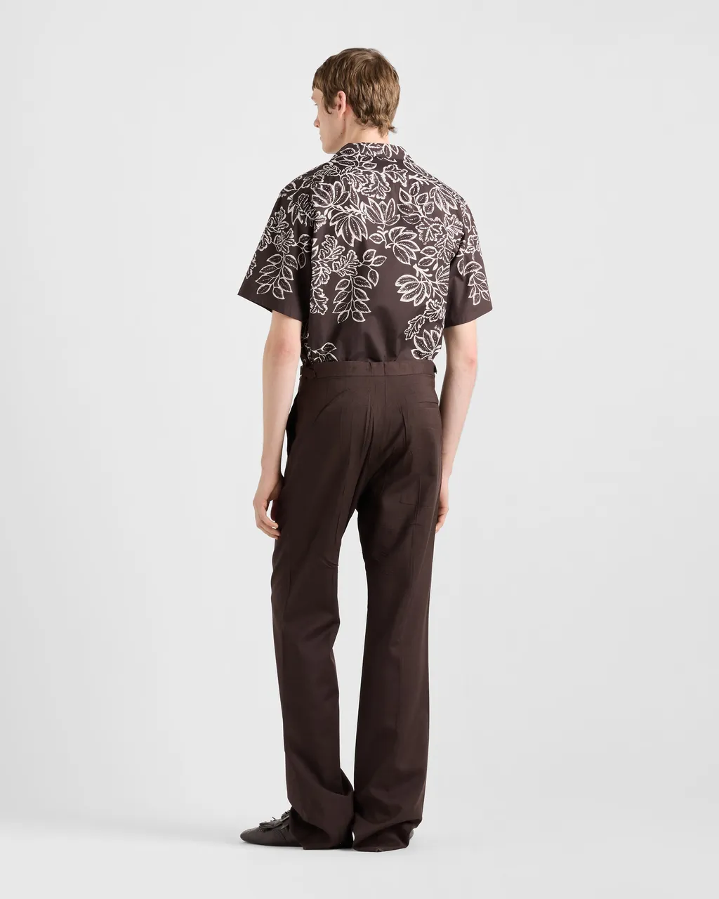 Printed Cotton Bowling Shirt