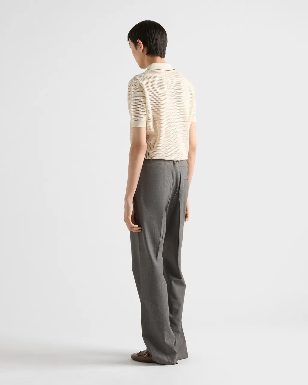 Silk And Cotton Polo Shirt