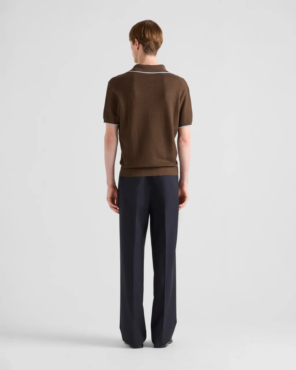 Silk And Cotton Polo Shirt