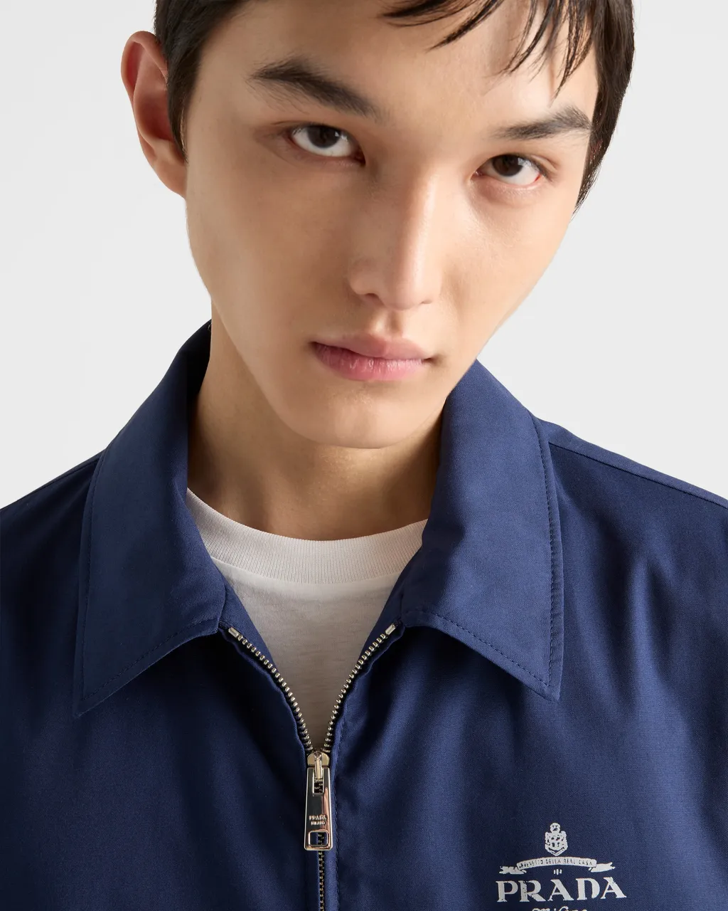 Cotton Blend Blouson Jacket
