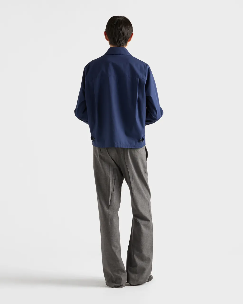 Cotton Blend Blouson Jacket