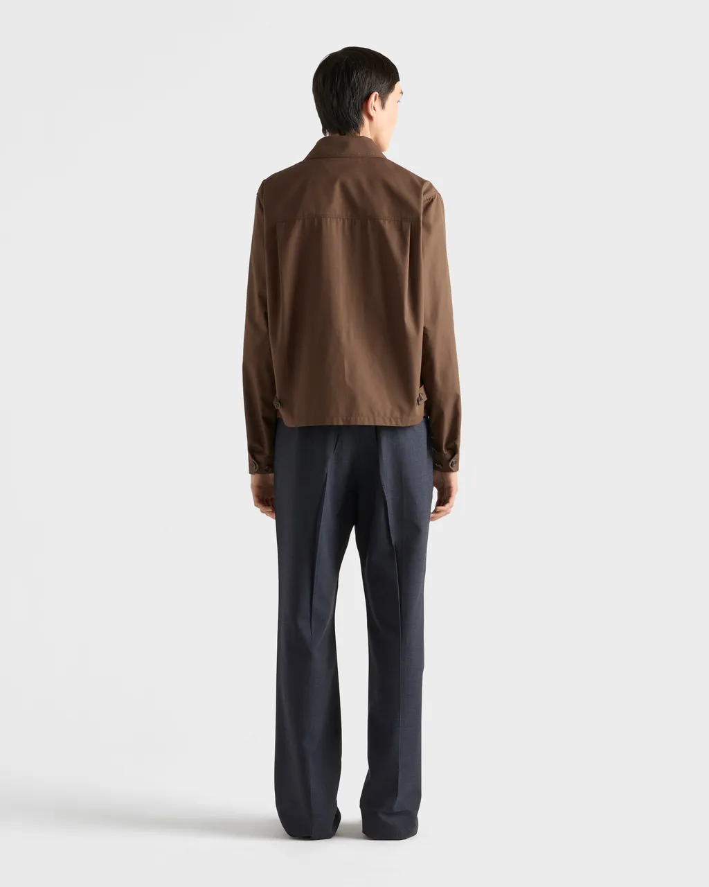 Cotton Blend Blouson Jacket
