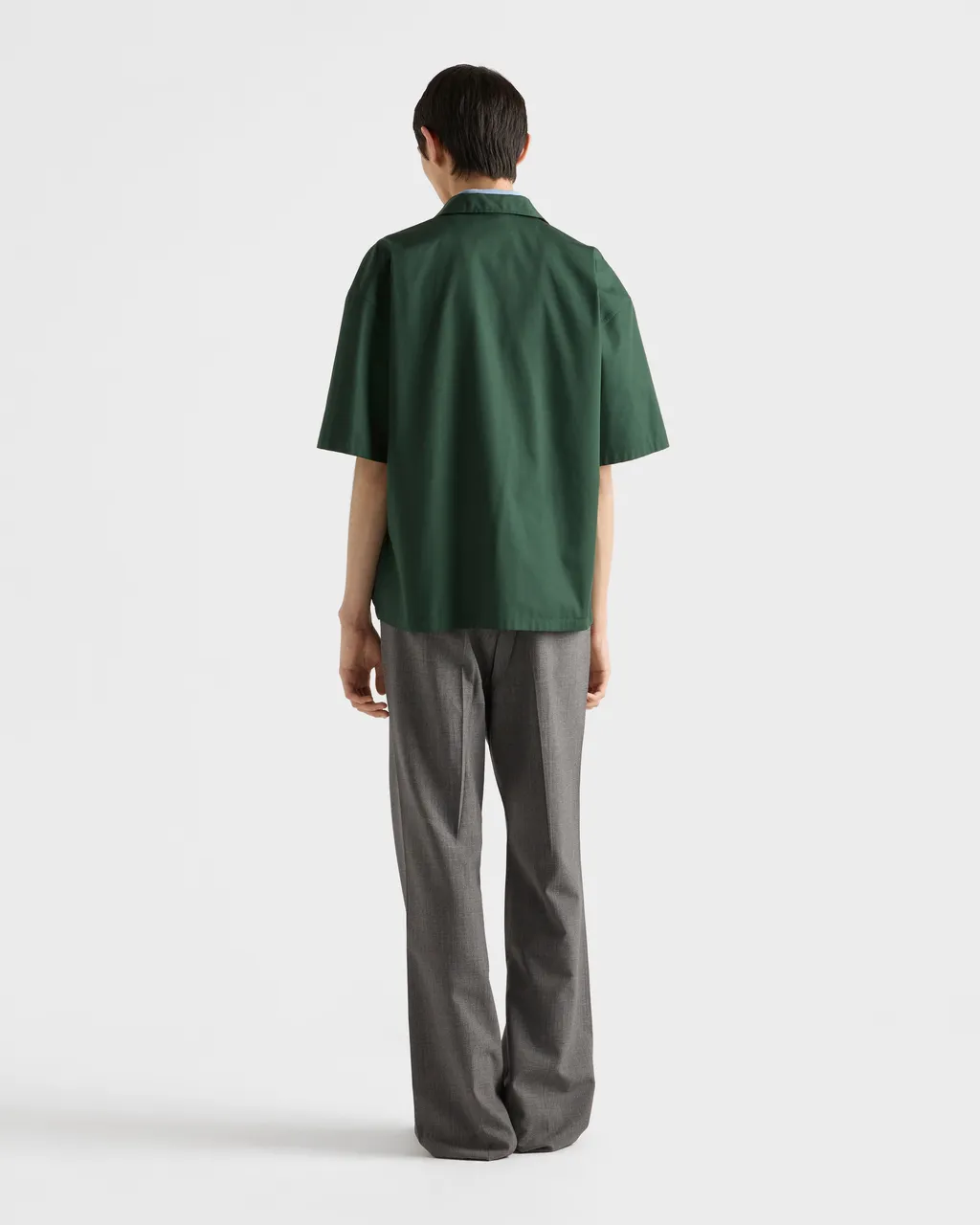 Short-Sleeved Technical Cotton Shirt