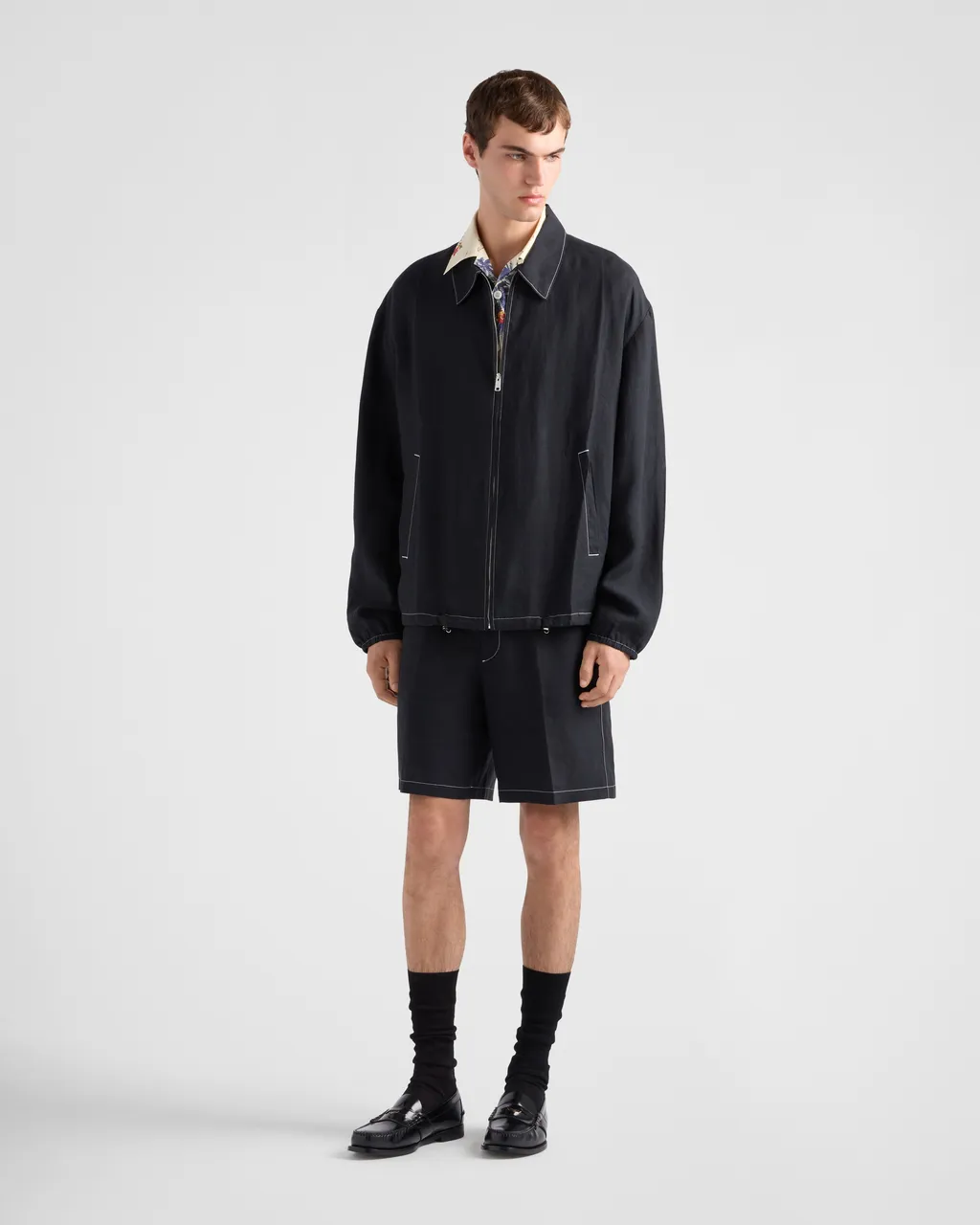 Cotton Blouson Jacket