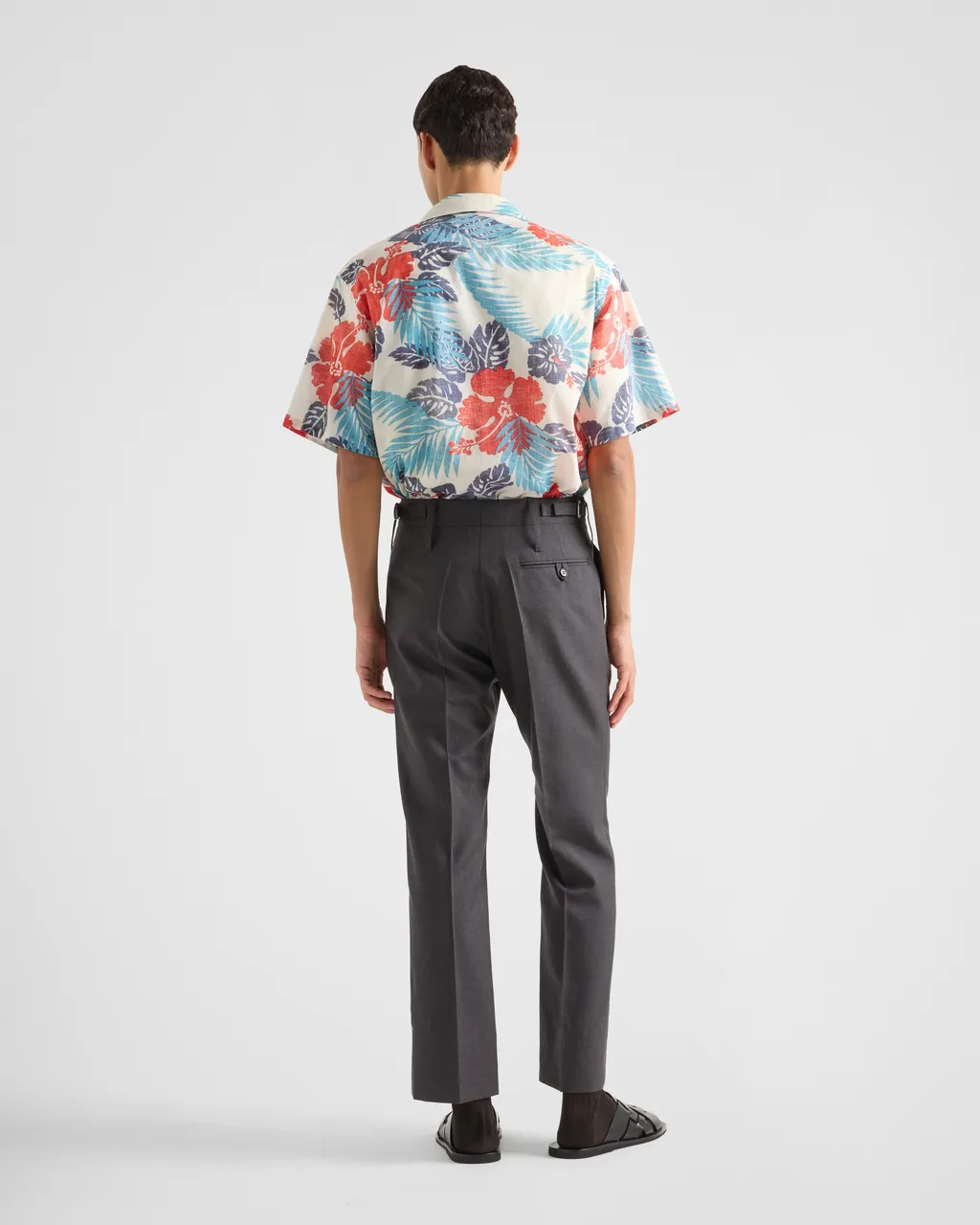 Printed Cotton Bowling Shirt