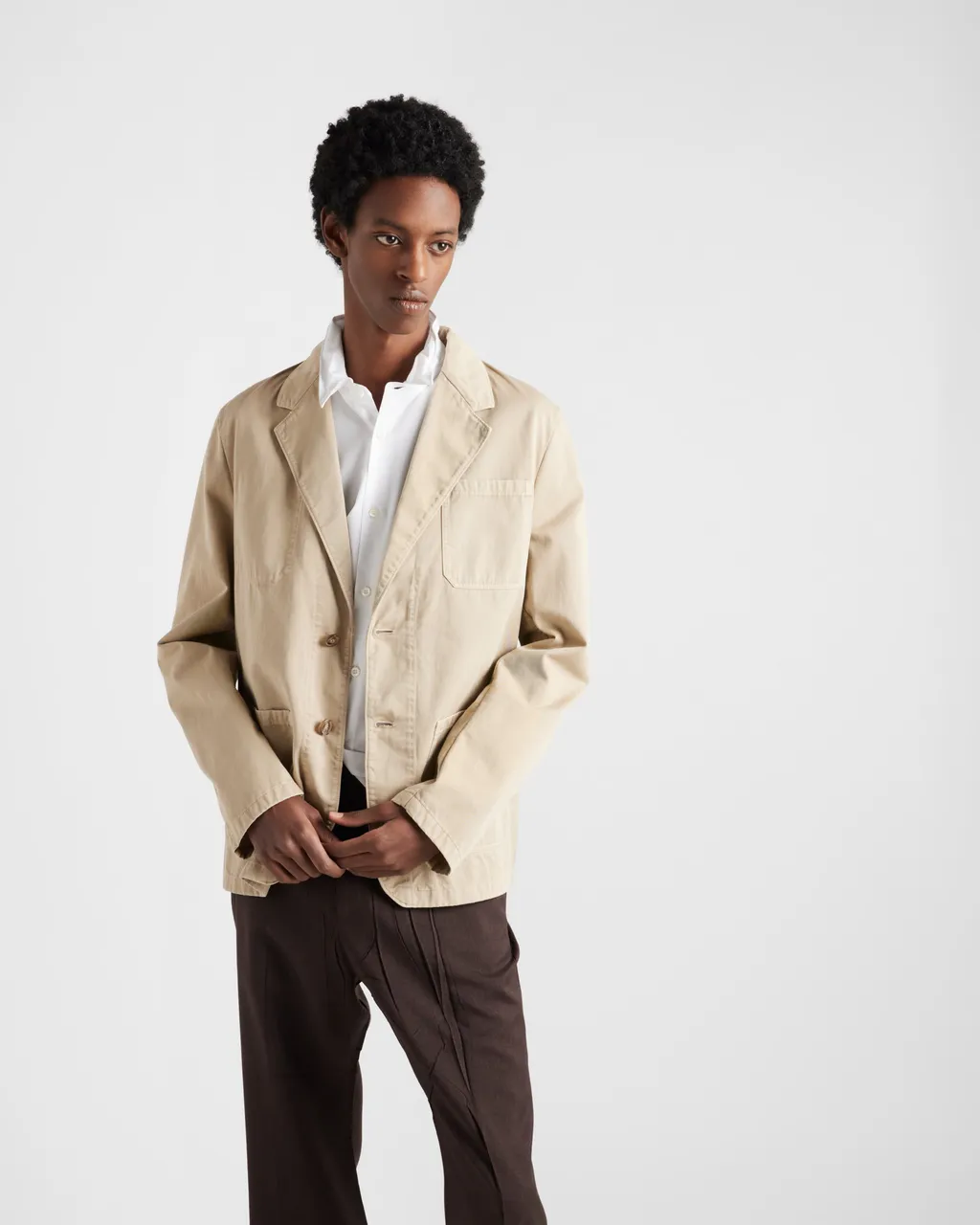 Single-Breasted Cotton Jacket