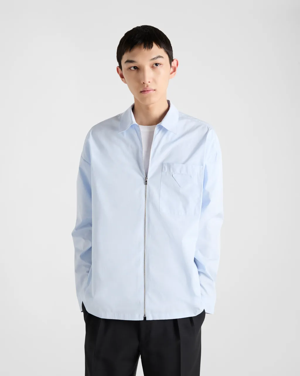 Cotton Zipper Shirt