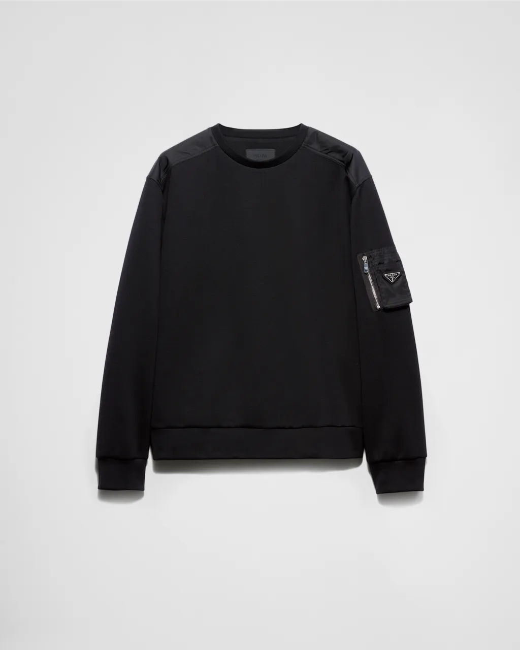 Cotton Fleece And Re-Nylon Sweatshirt
