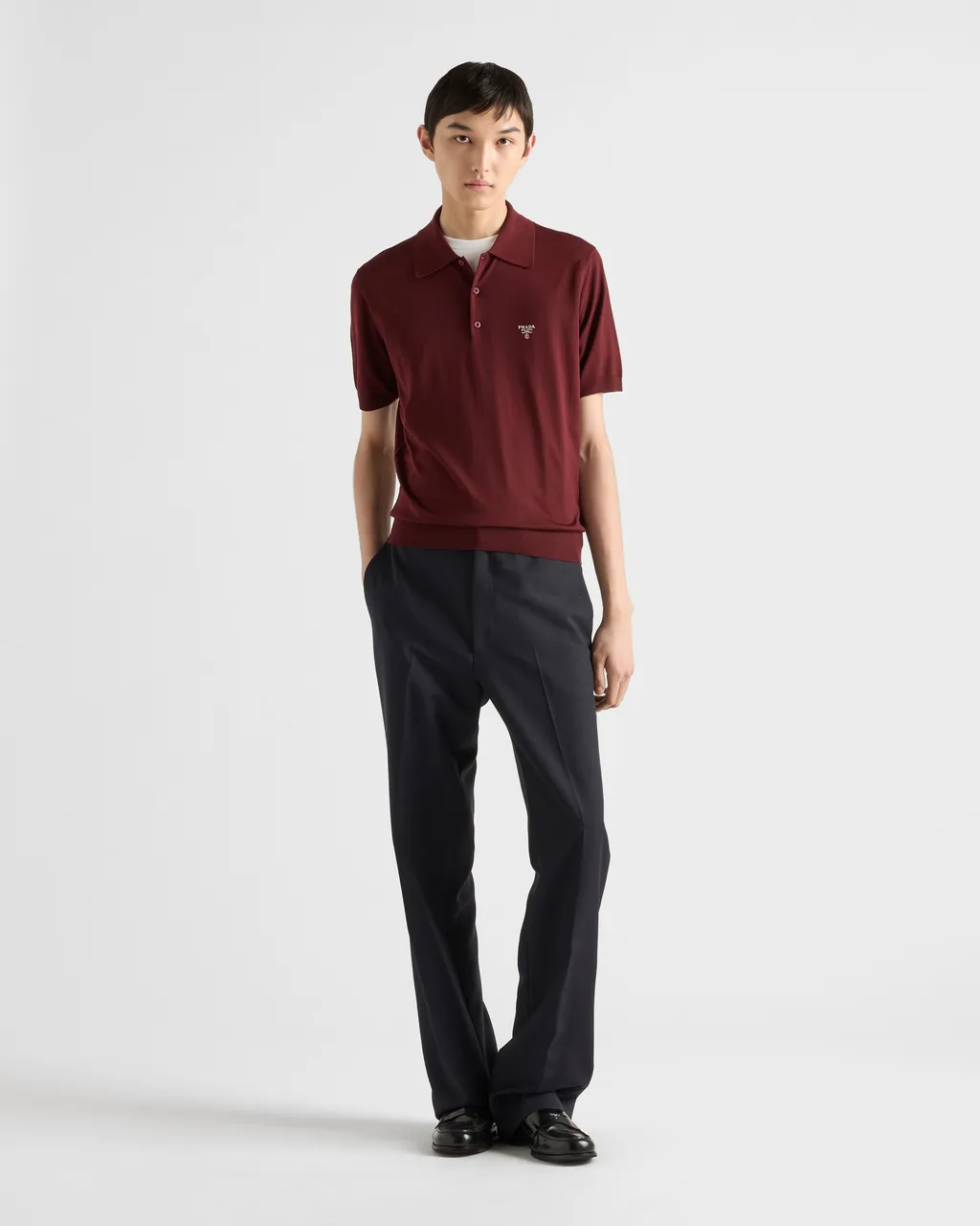 Superfine Wool Polo Shirt