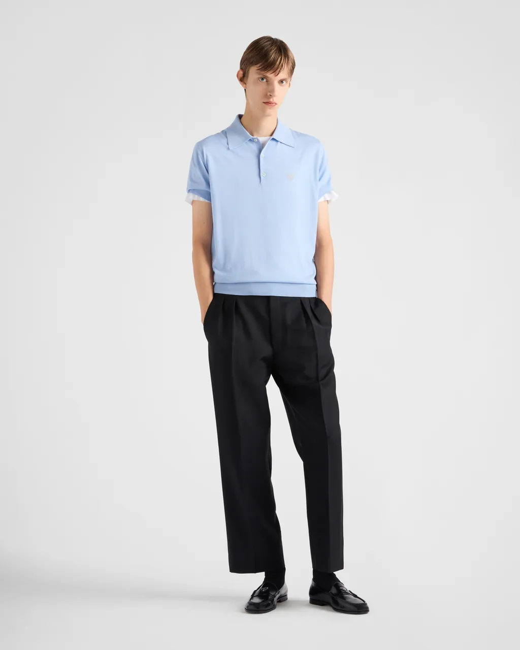 Superfine Wool Polo Shirt
