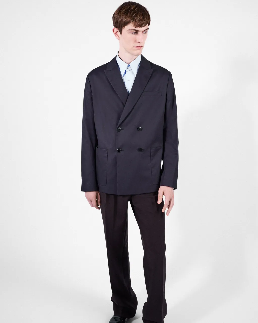 Double-Breasted Cotton Jacket