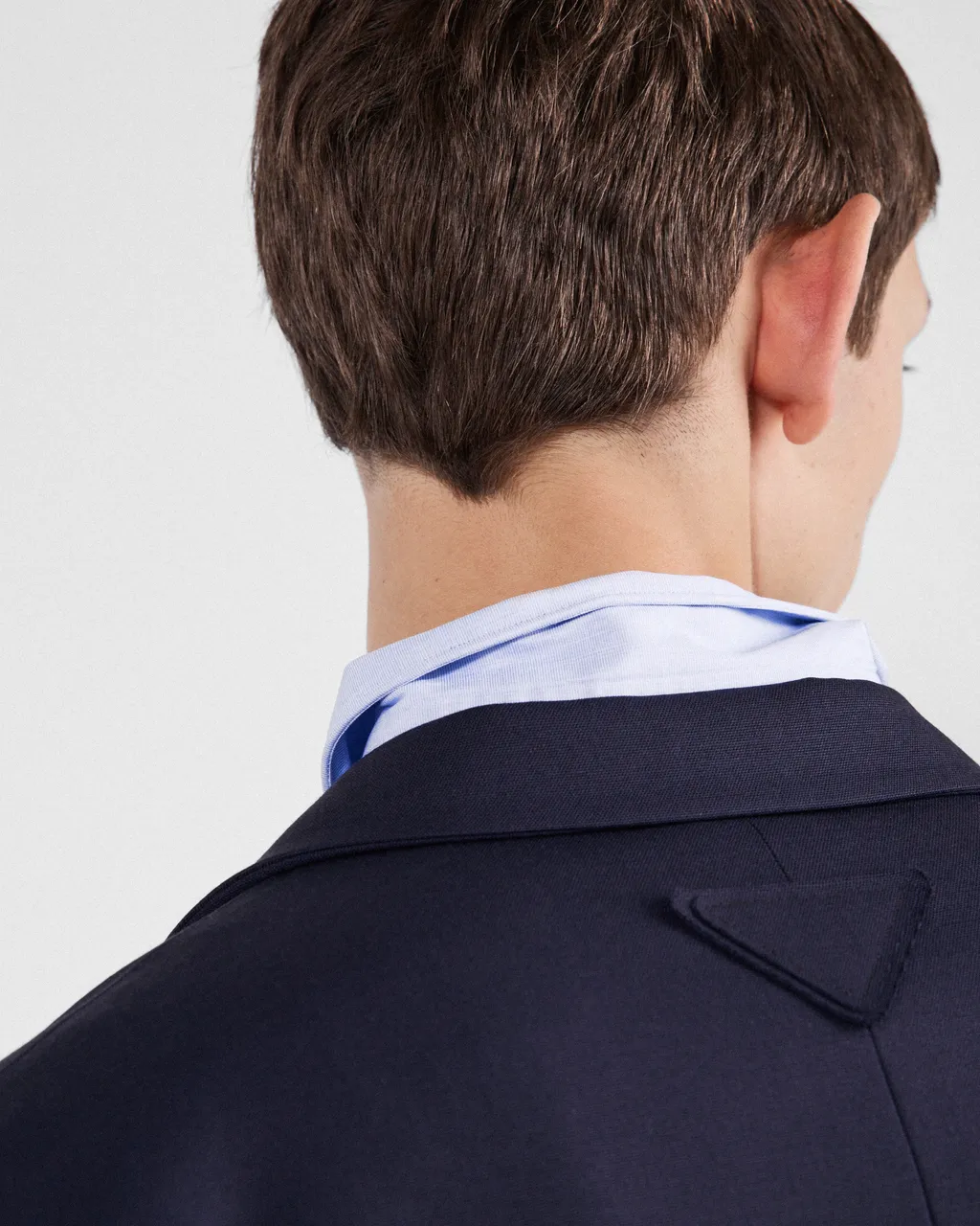 Single-Breasted Wool Blend Jacket