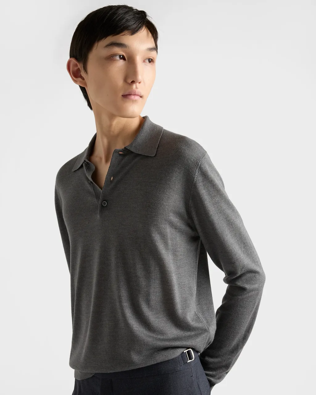 Cashmere And Silk Polo Shirt
