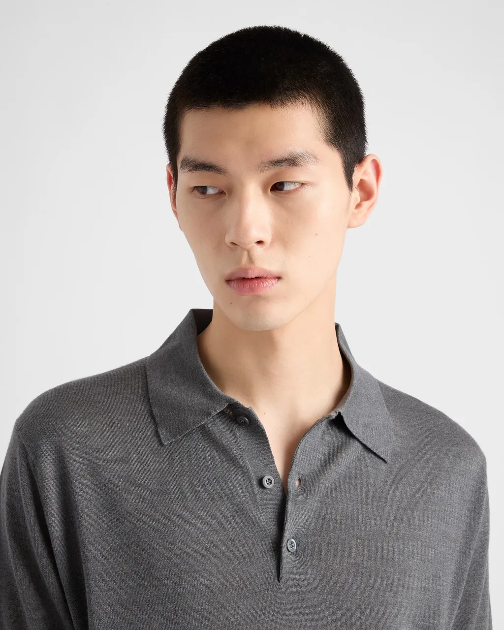 Cashmere And Silk Polo Shirt