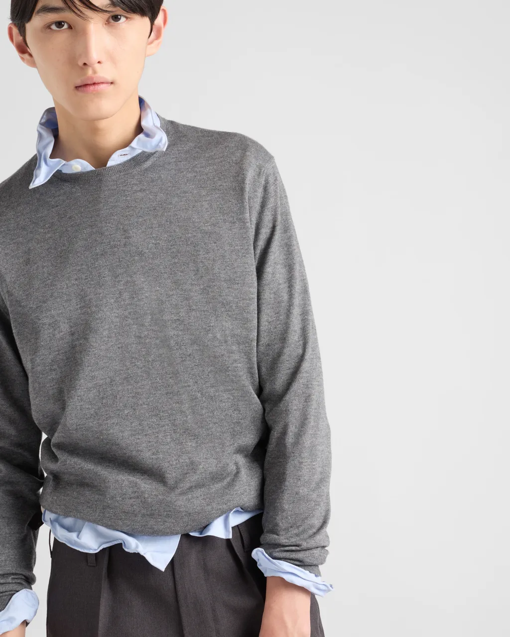 Cashmere And Silk Crew-Neck Sweater