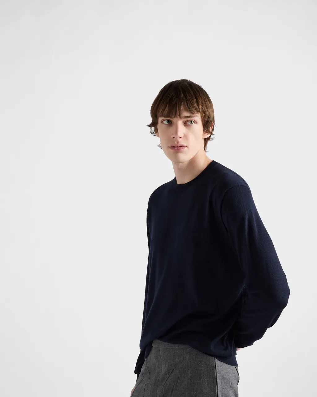 Cashmere And Silk Crew-Neck Sweater