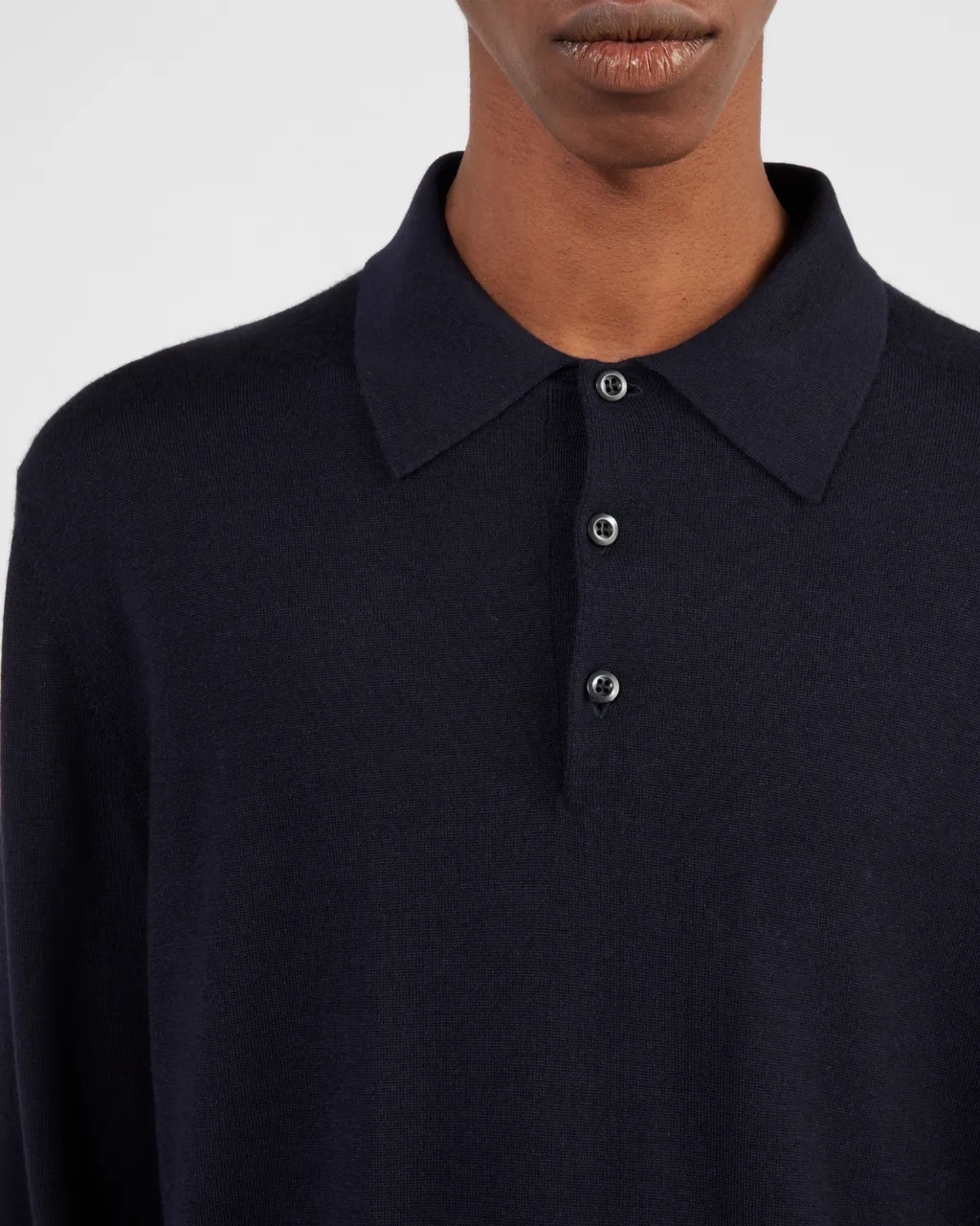 Cashmere And Silk Polo Shirt