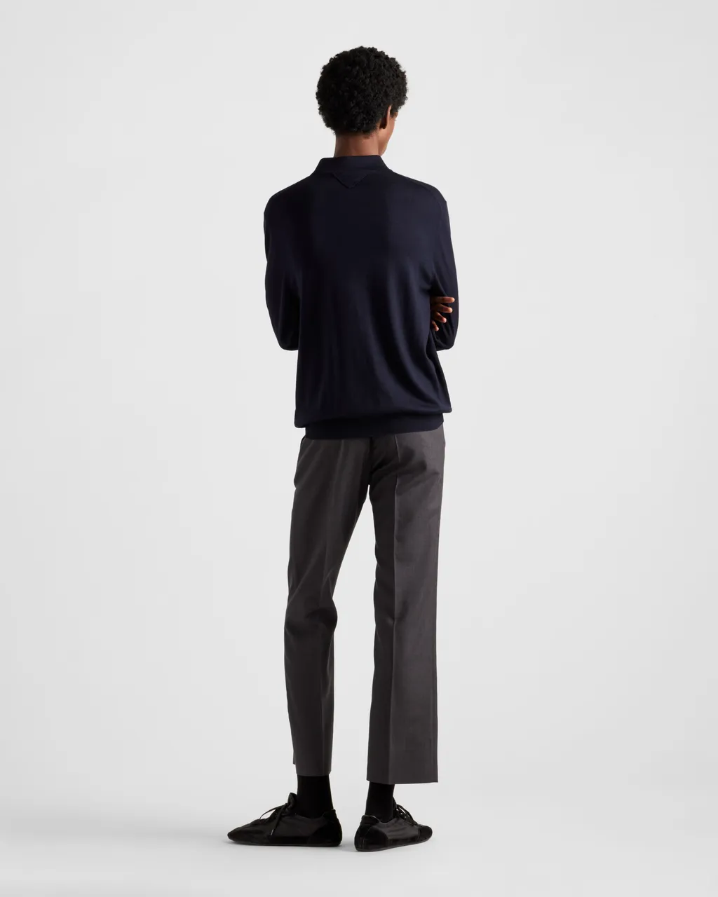 Cashmere And Silk Polo Shirt
