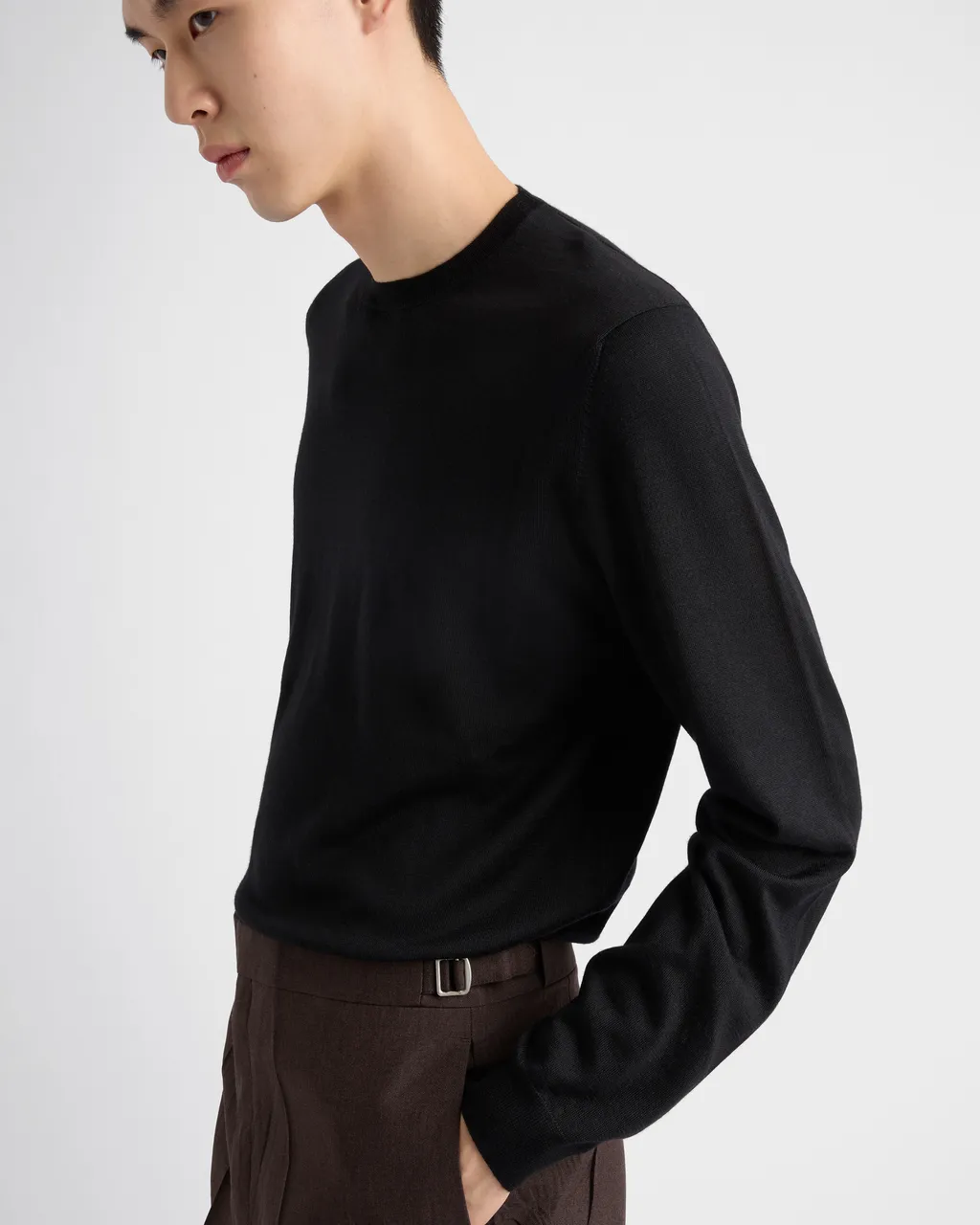Cashmere And Silk Crew-Neck Sweater