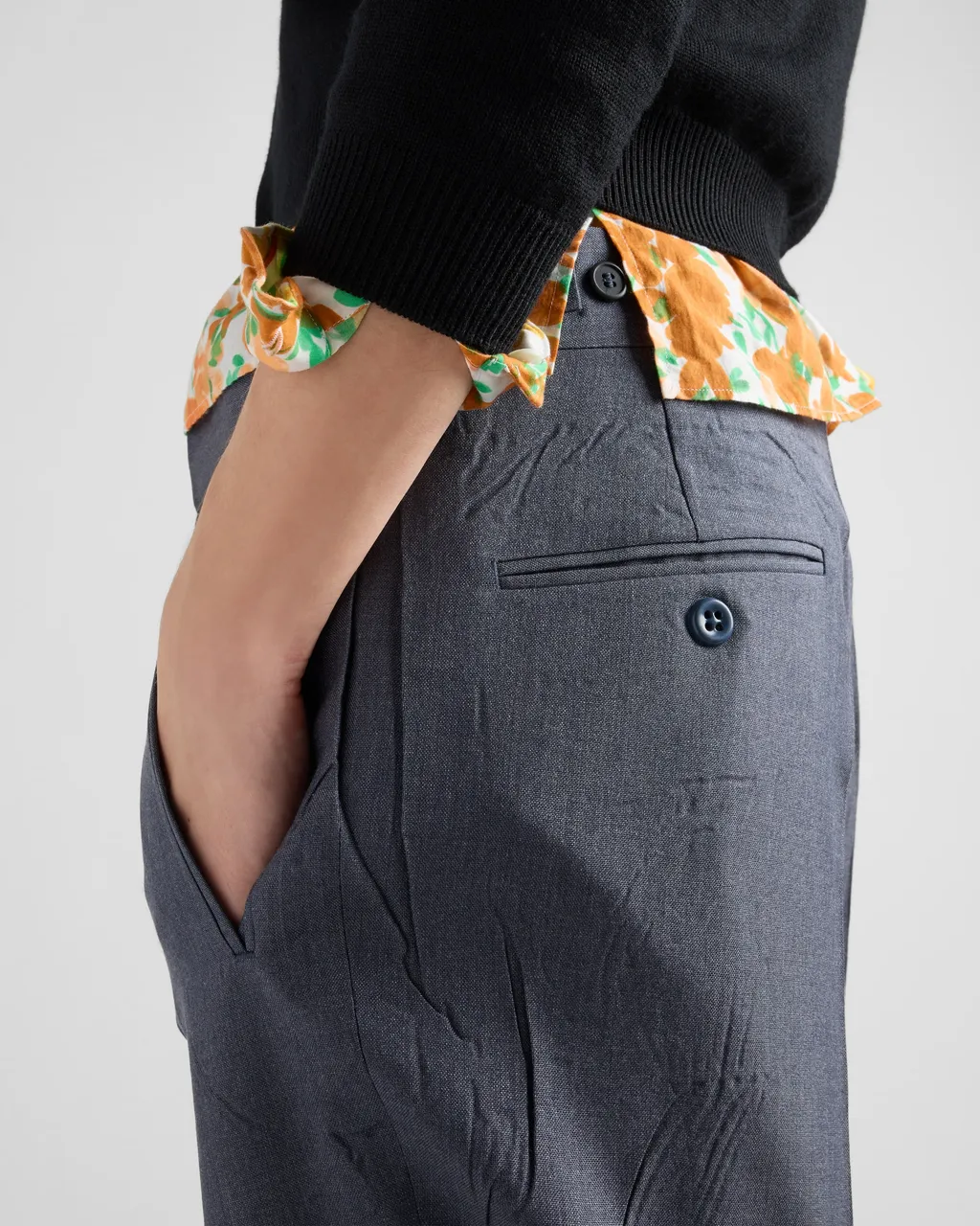 Mohair And Silk Pants