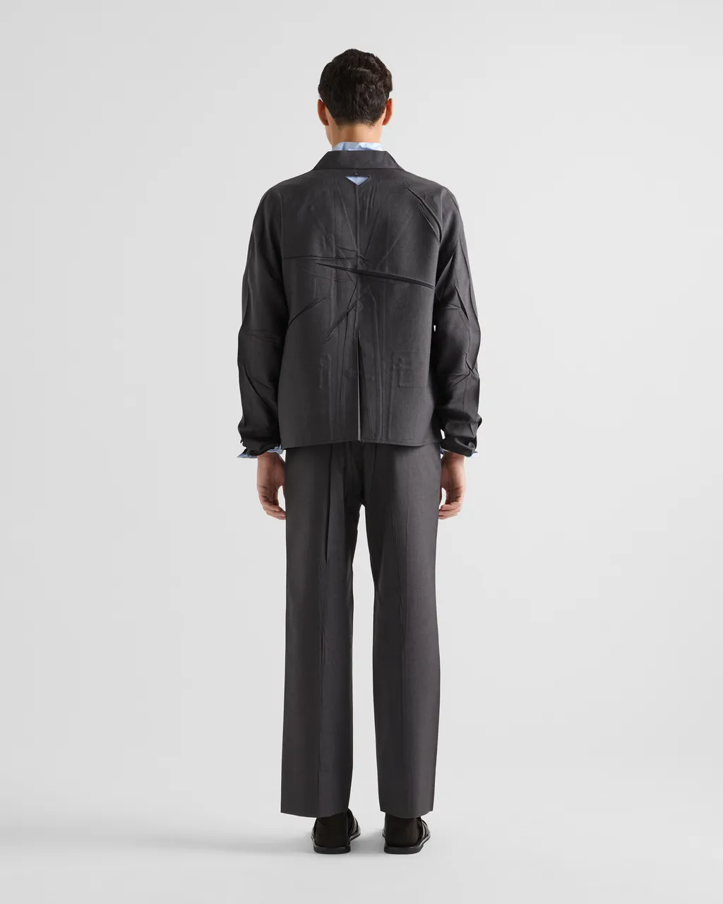 Single-Breasted Wool And Silk Jacket