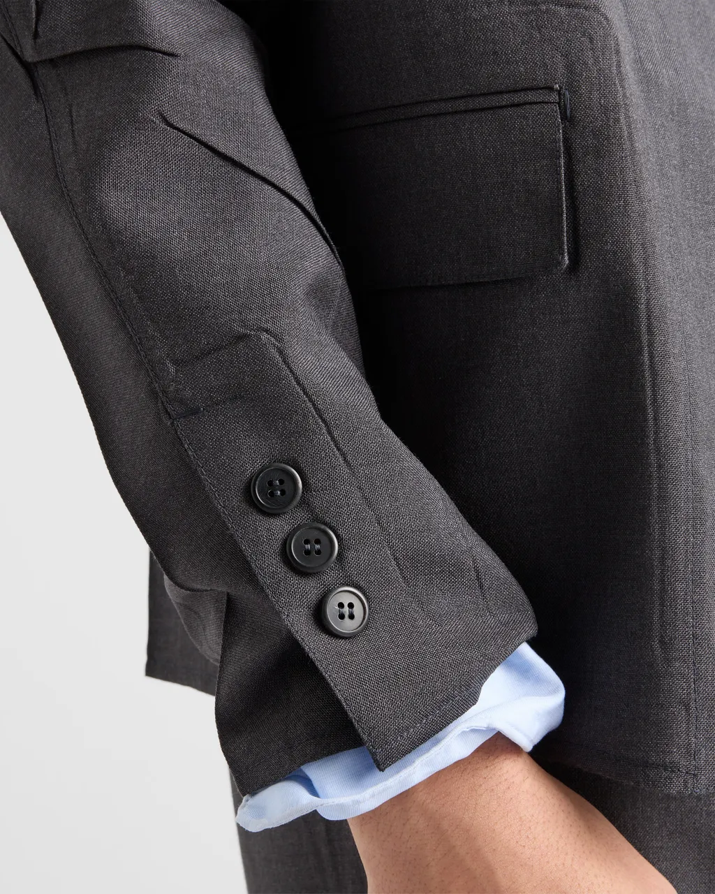 Single-Breasted Wool And Silk Jacket