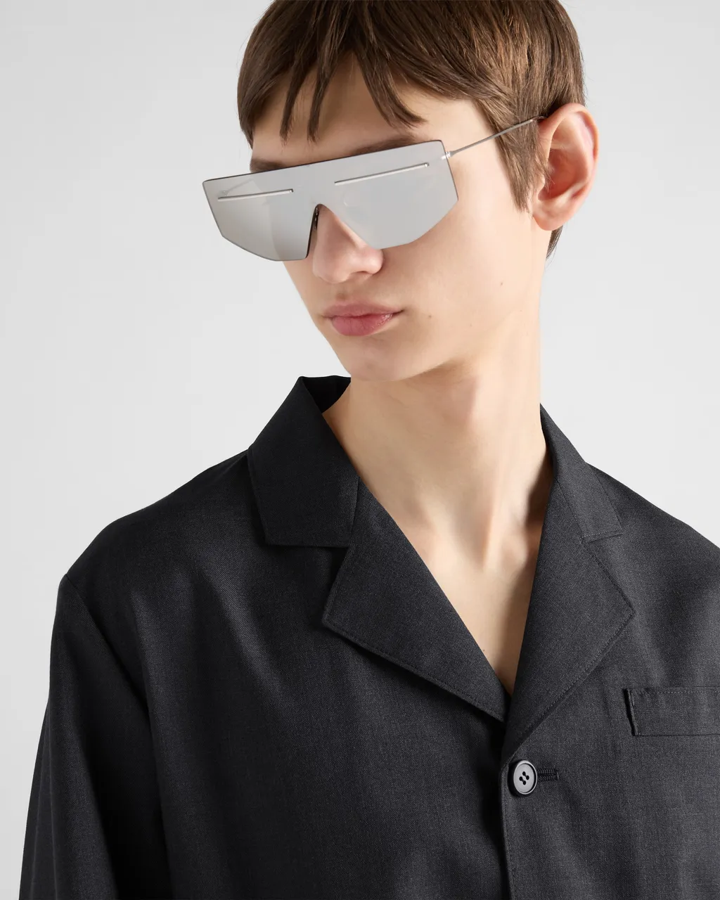 Single-Breasted Wool And Silk Jacket