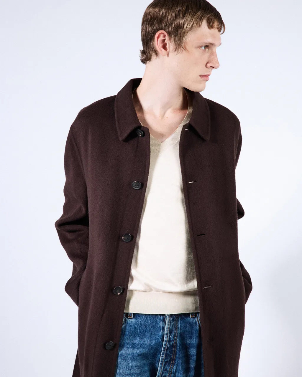 Silk V-Neck Sweater